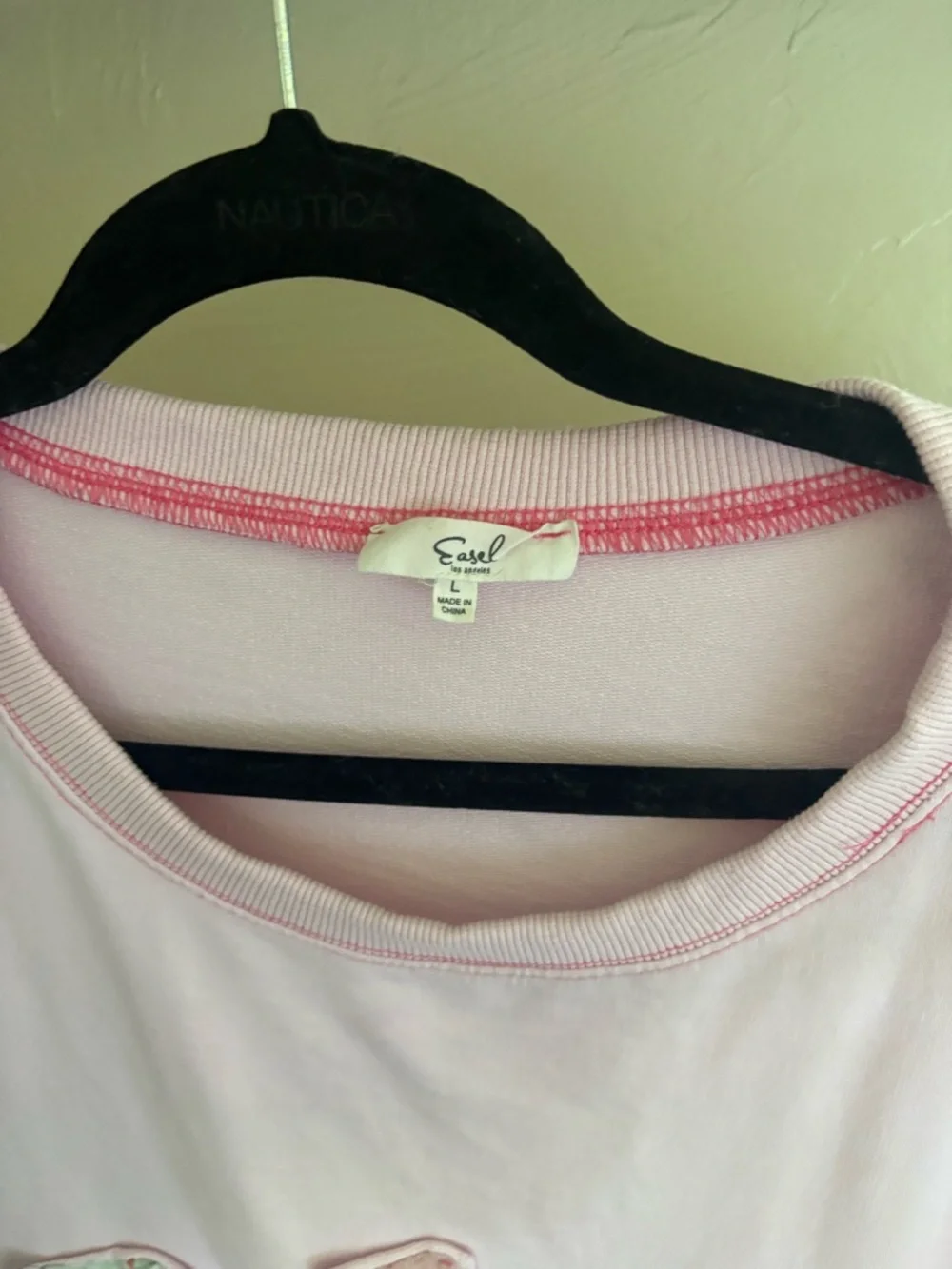 Easel Pink 'LOVE' Appliqué Sweatshirt - Picture 2 of 3